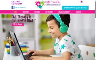 Talk To Me...A Speech Therapy Co., LLC website