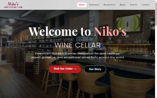 Niko's Wine Cellar website