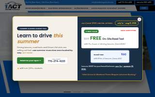 1ACT Driving Schools website