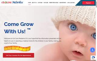 Kidcare Pediatrics website