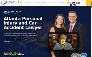 Spaulding Injury Law website