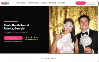 Pose Flash 360 Photo Booth Rental website