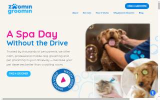 Doggie Spa Mobile Grooming website