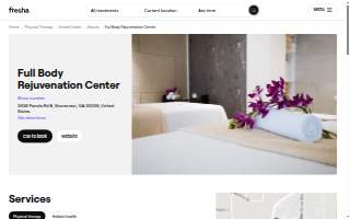 Full Body Rejuvenation Center website