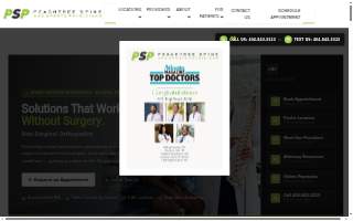Peachtree Spine & Sports Physicians website