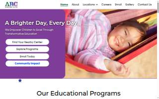 ABC Learning Center website