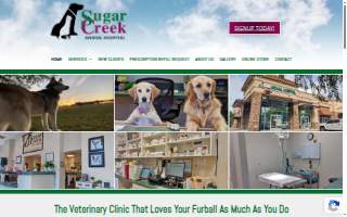 Sugar Creek Animal Hospital website
