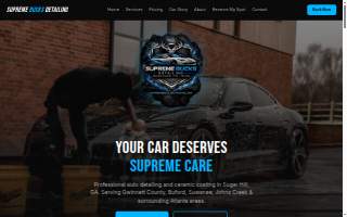 Supreme Bucks Detailing website