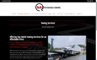 S&A Affordable Towing website