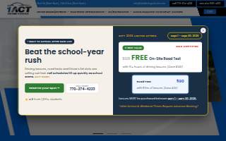 1ACT Driving Schools website
