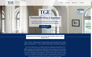 Thomasville Glass & Exteriors website