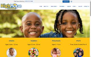 High Hope Academy website