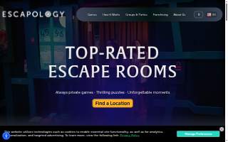 Escapology Escape Rooms Glenview website