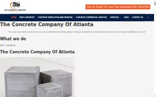 The Concrete Company Of Atlanta website