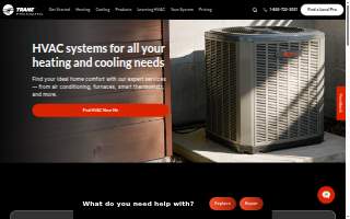 Trane Residential Systems website