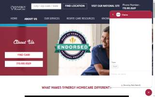 SYNERGY HomeCare website