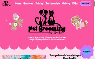 Pet Grooming By Chandler website