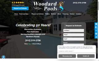 Woodard Pools website