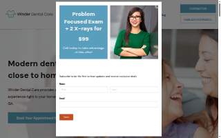 Winder Dental Care website