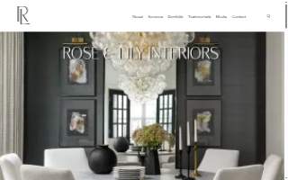 Rose & Lily Interiors website