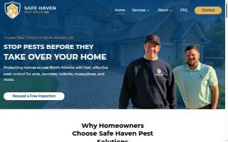 Safe Haven Pest Solutions website