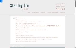 Stanley Ito Florist website