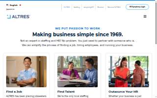 ALTRES Staffing website