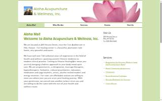 Aloha Acupuncture & Wellness, Inc. (formerly Hinano Healing Arts) website