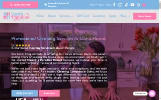 Cleaning Paradise Hawaii website