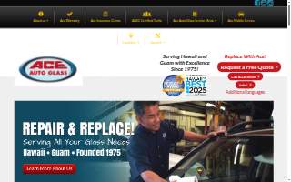 Ace Auto Glass Windward website