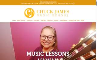 Chuck James Music School website