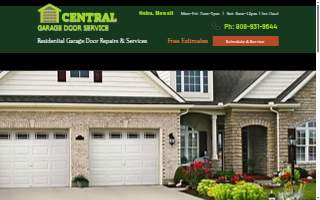 Central Garage Door Service website