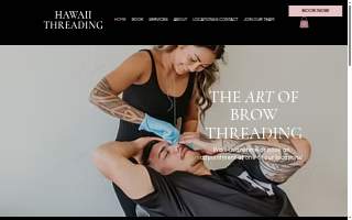 Hawaii Threading & Spa website