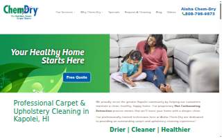 Aloha Chem-Dry website