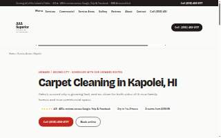 The Carpet Cleaning Company Kapolei website