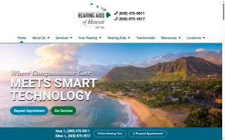 Hearing Aids of Hawaii Kihei website