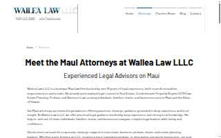 Wailea Law LLLC website