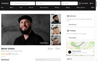 Barber Artistry website