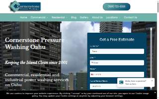 Cornerstone Pressure Washing website