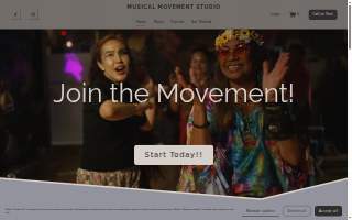 Musical Movement Studio website