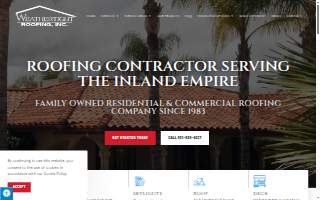 Weathertight Roofing, Inc. website