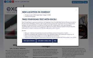 Excel Driving School website