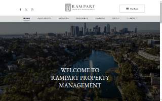 Rampart Property Management website