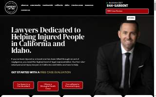 Sargent Law Firm Injury Lawyers website