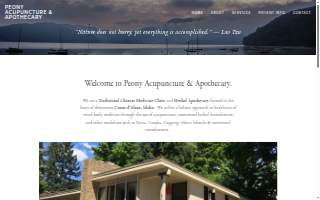 Peony Acupuncture & Apothecary website