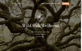 Wild Oak Wellness website