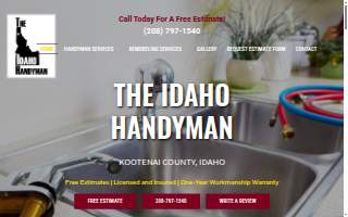 the Coeur d Alene handyman LLC website
