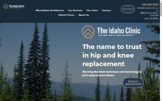 The Idaho Clinic: Hip and Knee Replacement website