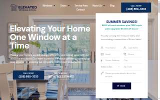Elevated Windows & Doors website
