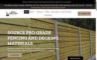 Idaho Fence & Deck Supply website